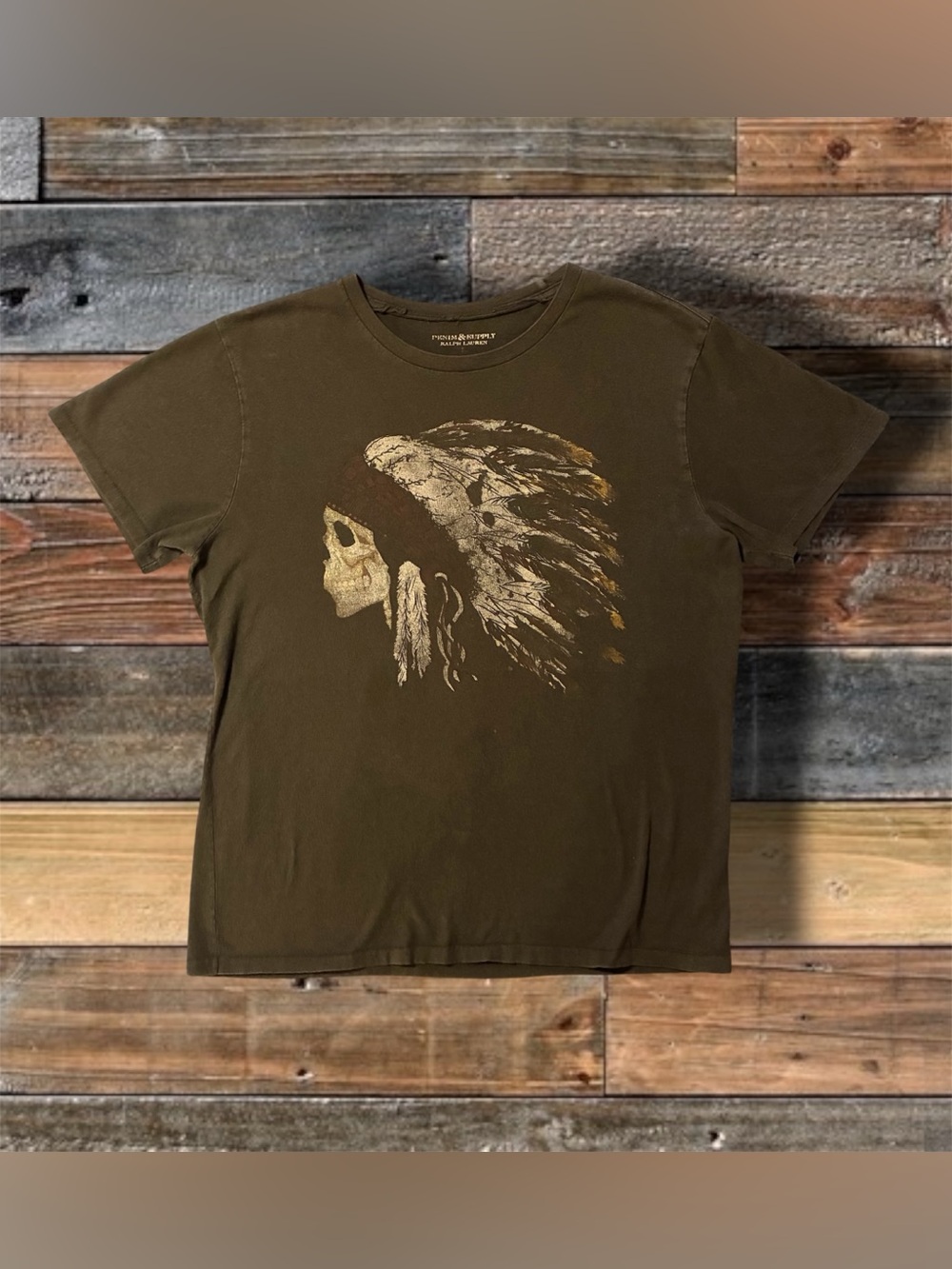 RALPH LAUREN DENIM & SUPPLY SINGLE STITCH TSHIRT- SIZE LARGE